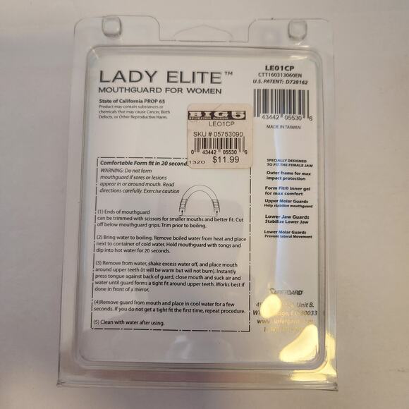 Lady Elite Mouth Guard With Case Latex Free New in Pack Teen/Adult - Picture 2 of 4